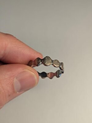 Costume Jewellery Silver Tone Ring Size R