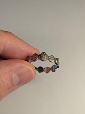 Costume Jewellery Silver Tone Ring Size R