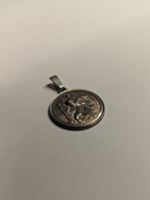 Vintage Sterling Silver St Christopher Pendant | 925 Silver
