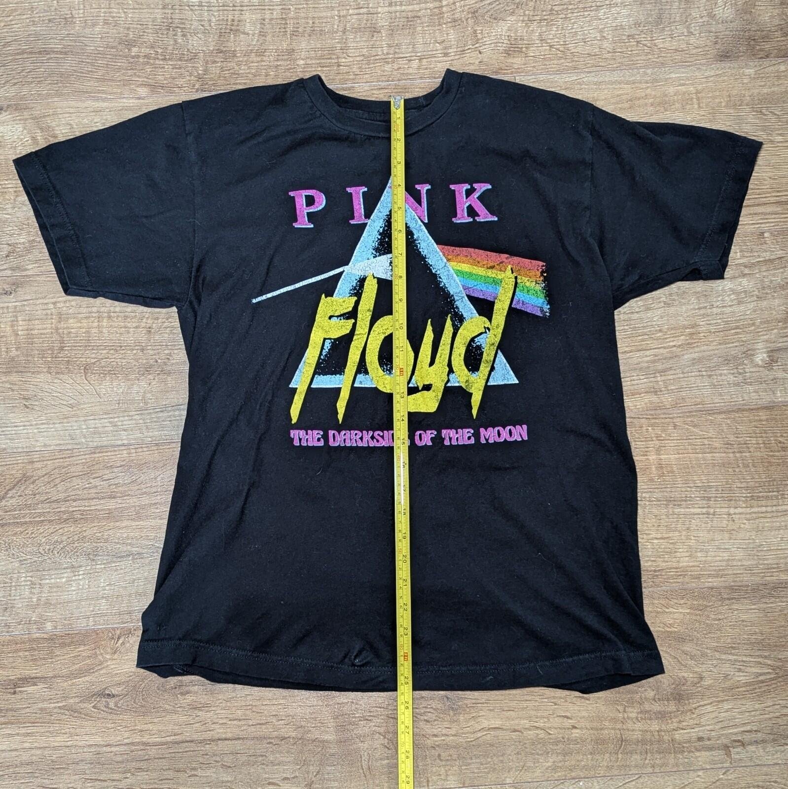 Vintage Style Pink Floyd The Darkside Of The Moon Black T Shirt Size Large - Image 4