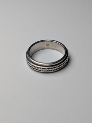 Vintage Sterling Silver Spinner Ring | Size L 1/2 | 925 Silver