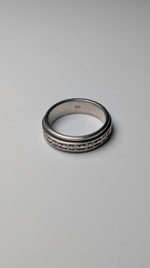 Vintage Sterling Silver Spinner Ring | Size L 1/2 | 925 Silver