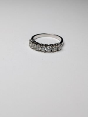 Vintage Sterling Silver 7 Stone Ring | Size M | 925