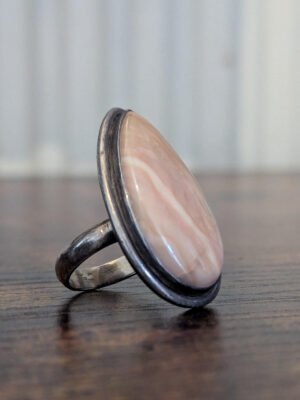 Vintage Gemstone Teardrop Ring | Size O