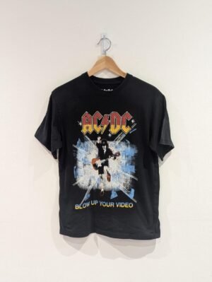 Vintage Style ACDC Blow Up Your Video Black T Shirt Extra Small