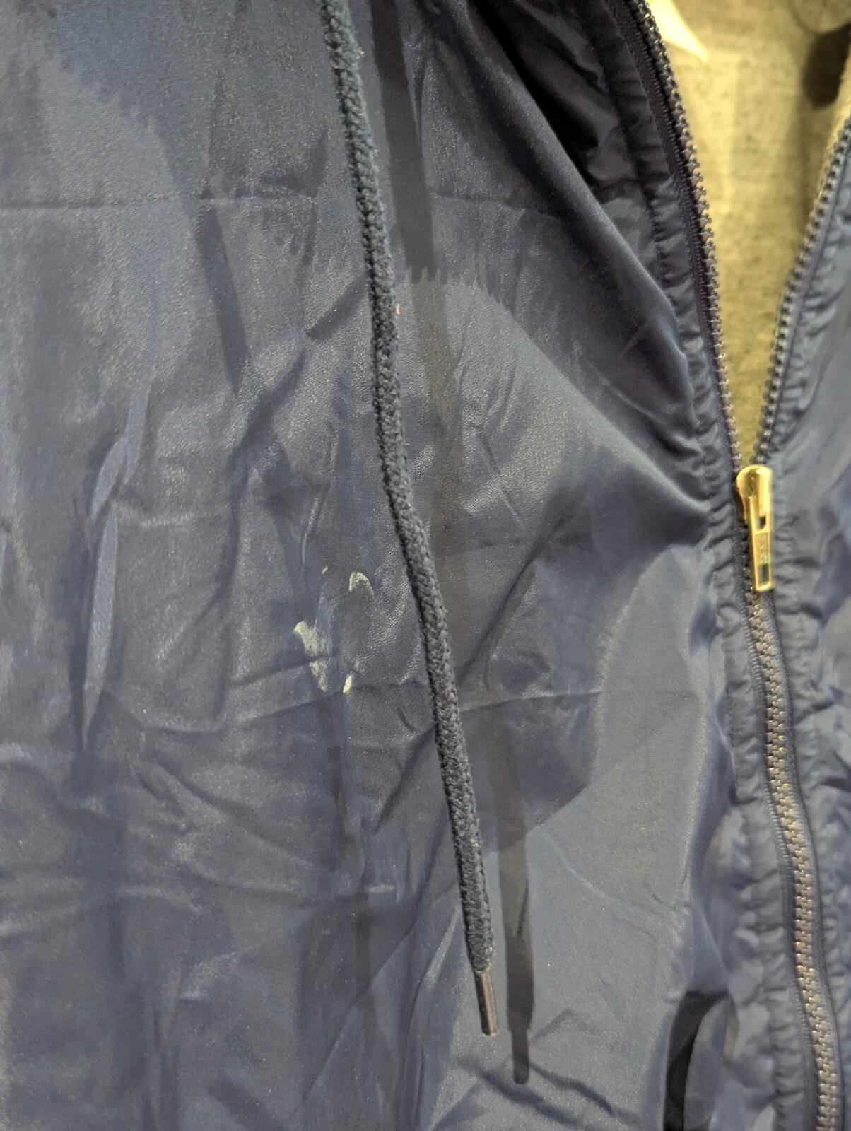 Vintage Adidas Mens Thick Warm Jacket Dark Blue Size Extra Large XL Full Zip 90s - Image 5
