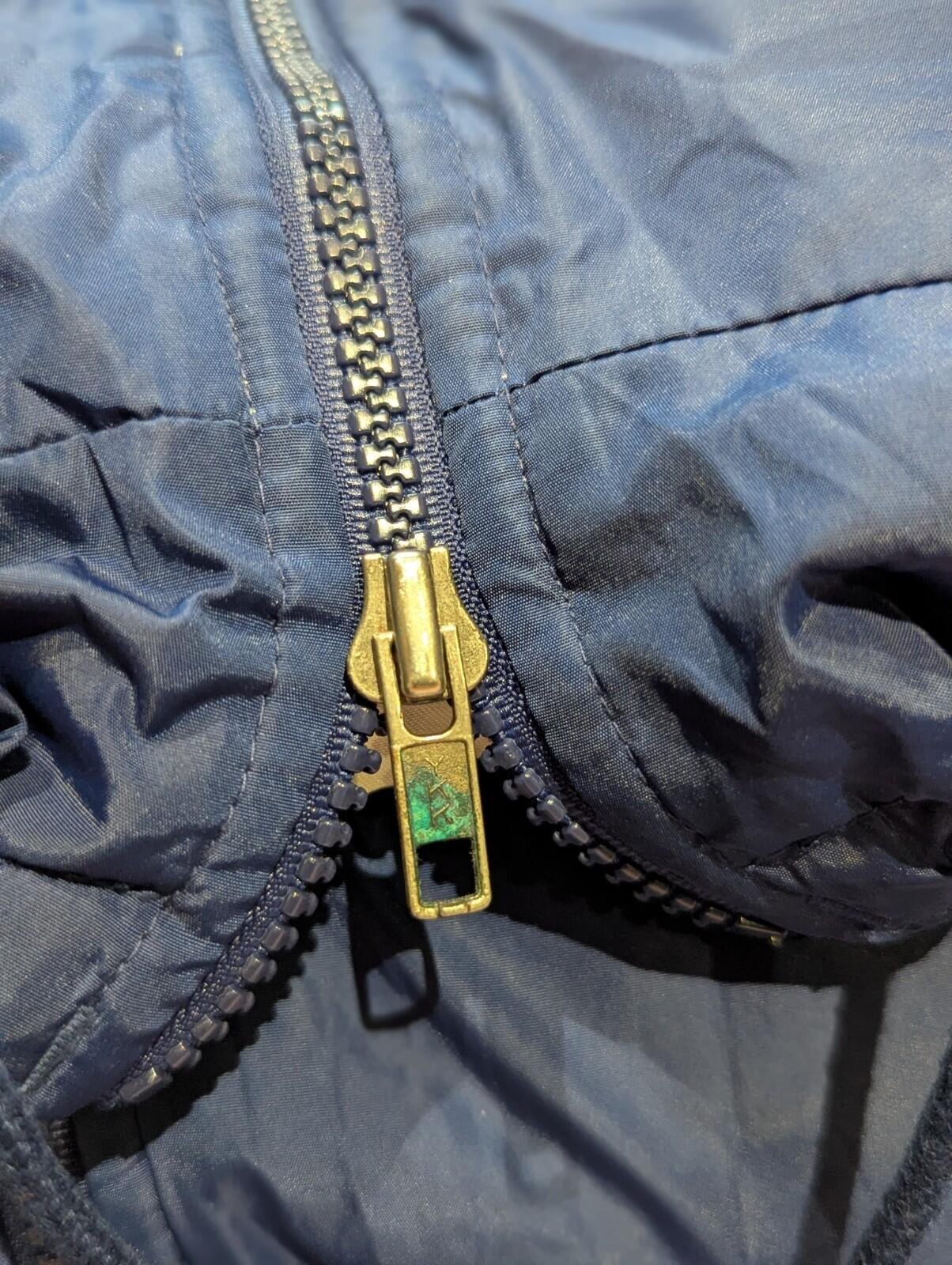 Vintage Adidas Mens Thick Warm Jacket Dark Blue Size Extra Large XL Full Zip 90s - Image 10