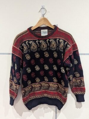 Vintage Penny Plain Jumper Pullover Sweater Size Medium Multicoloured Geometric