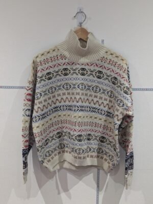 Vintage On The Road First Edition Cream Jumper Size Large Made In Spain Retro