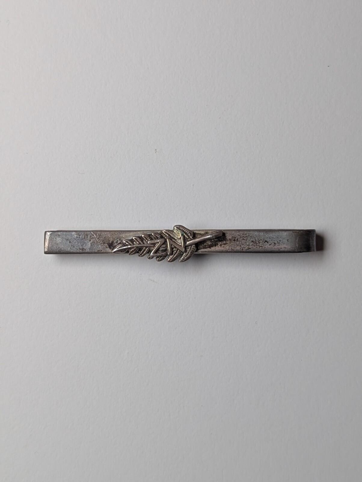 Vintage Sterling Silver NZ / ZN Tie Clip | 925 Silver Mens Tie Pin - Image 2