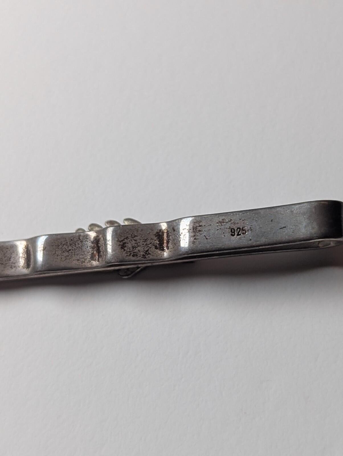 Vintage Sterling Silver NZ / ZN Tie Clip | 925 Silver Mens Tie Pin - Image 3