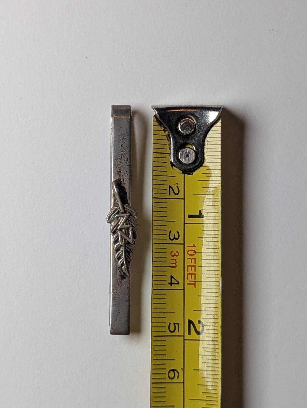 Vintage Sterling Silver NZ / ZN Tie Clip | 925 Silver Mens Tie Pin - Image 4