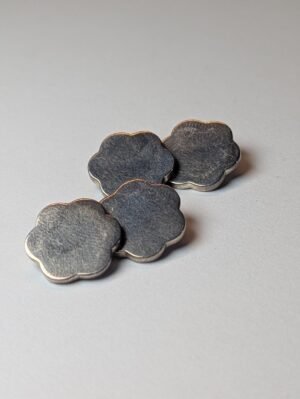 Vintage Sterling Silver Star / Cloud Mens Cufflinks | 925 Silver | 20.74g