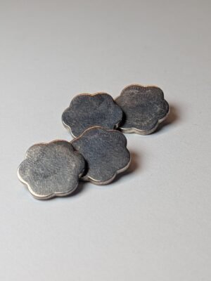 Vintage Sterling Silver Star / Cloud Mens Cufflinks | 925 Silver | 20.74g