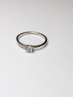 Pandora Sterling Silver Celestial Sparkling Star Solitaire Ring | Size N 1/2