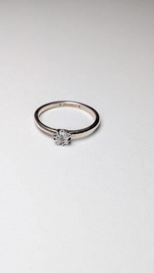 Pandora Sterling Silver Celestial Sparkling Star Solitaire Ring | Size N 1/2