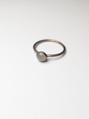 Genuine Pandora Sterling Silver Moonstone June Birthstone Ring | Size Q 1/2 925
