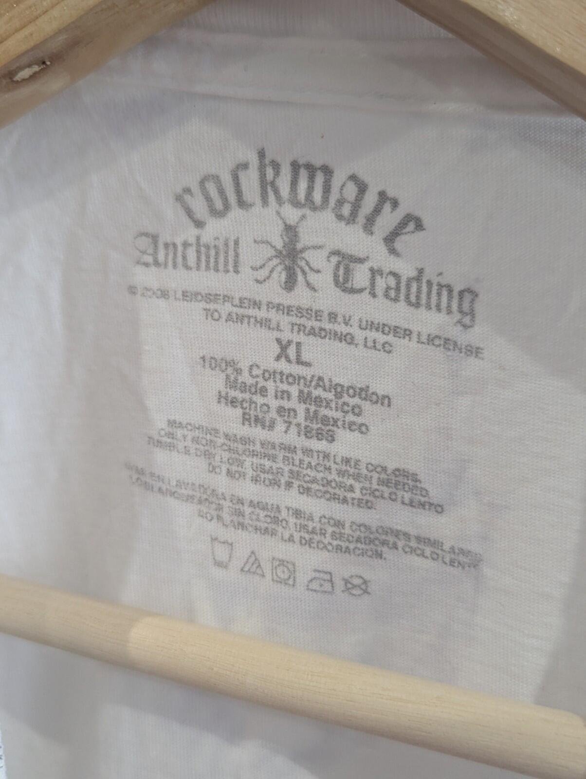 Vintage ACDC Black & White T Shirt Size Extra Large - Image 3
