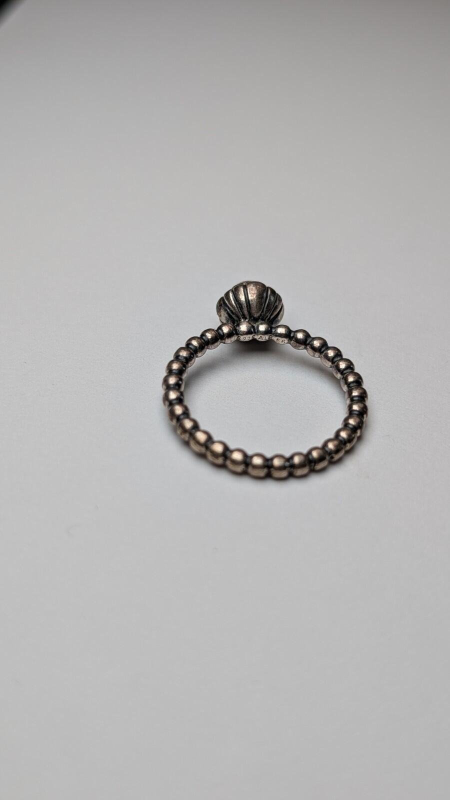 Genuine Pandora Sterling Silver Ring | Size O 1/2 - Image 6