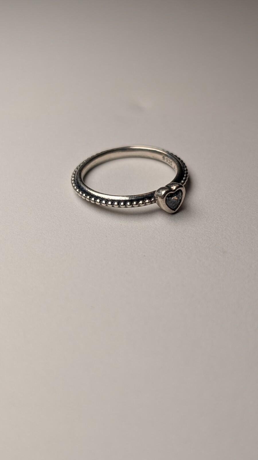Genuine Pandora Sterling Silver Elevated Heart Ring Size L 3/4 | 925 Silver - Image 3