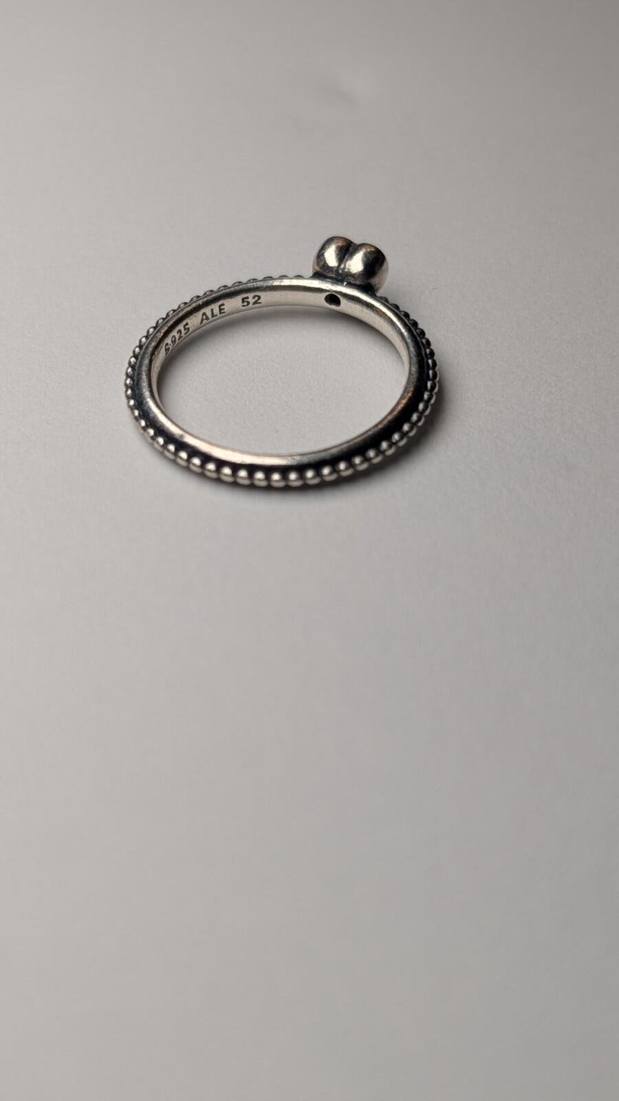 Genuine Pandora Sterling Silver Elevated Heart Ring Size L 3/4 | 925 Silver - Image 5