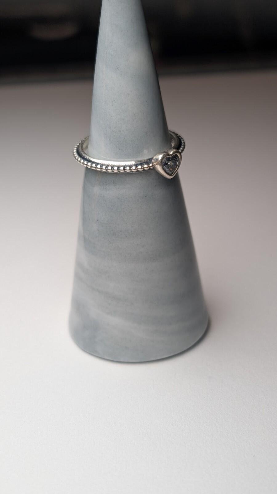 Genuine Pandora Sterling Silver Elevated Heart Ring Size L 3/4 | 925 Silver - Image 6