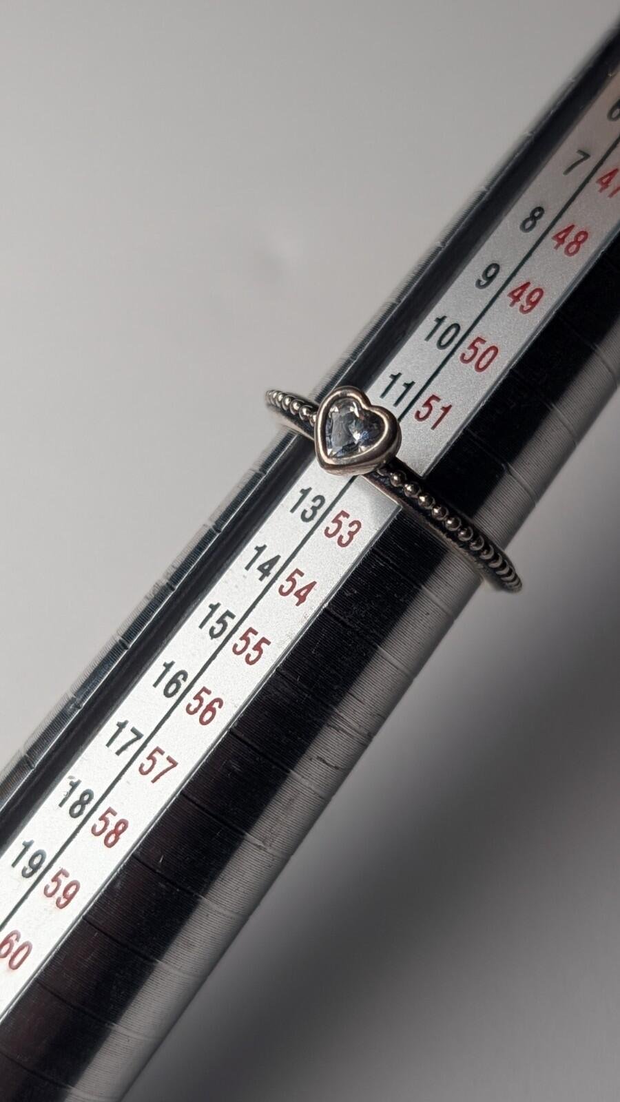 Genuine Pandora Sterling Silver Elevated Heart Ring Size L 3/4 | 925 Silver - Image 7