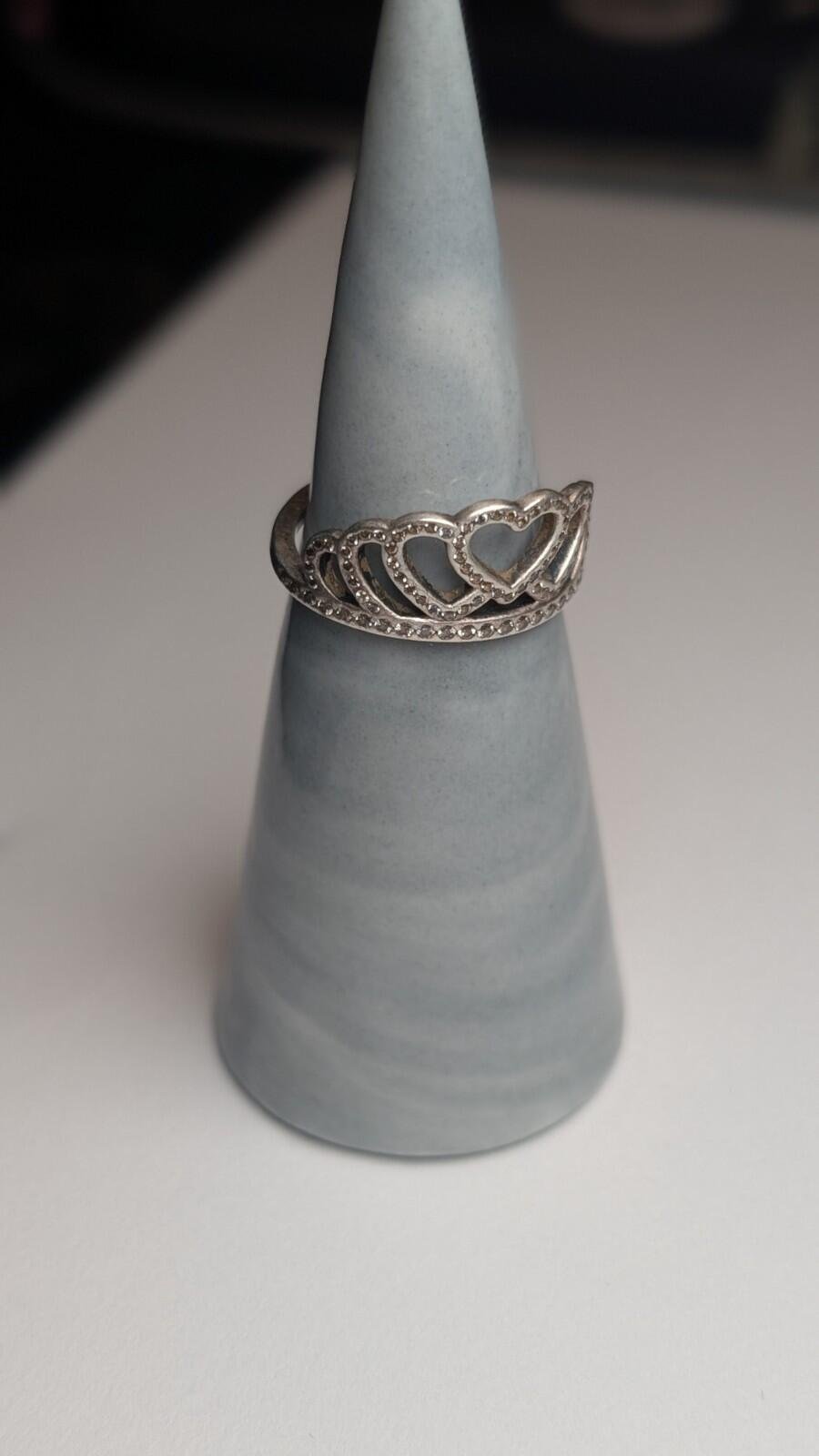 Genuine Pandora Sterling Silver Princess Tiara Crown With CZ Stones | Size L 1/2 - Image 6