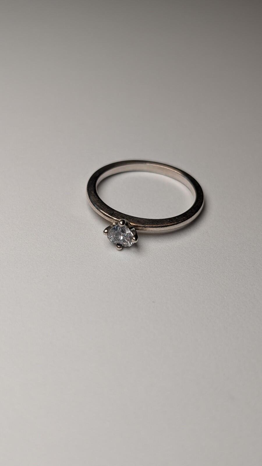 Genuine Pandora Sterling Silver Elevated Heart Ring Size S | 925 Silver
