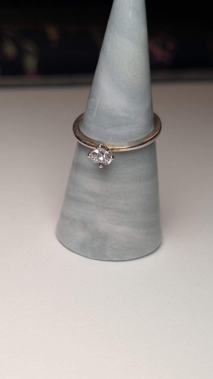 Genuine Pandora Sterling Silver Elevated Heart Ring Size S | 925 Silver - Image 2