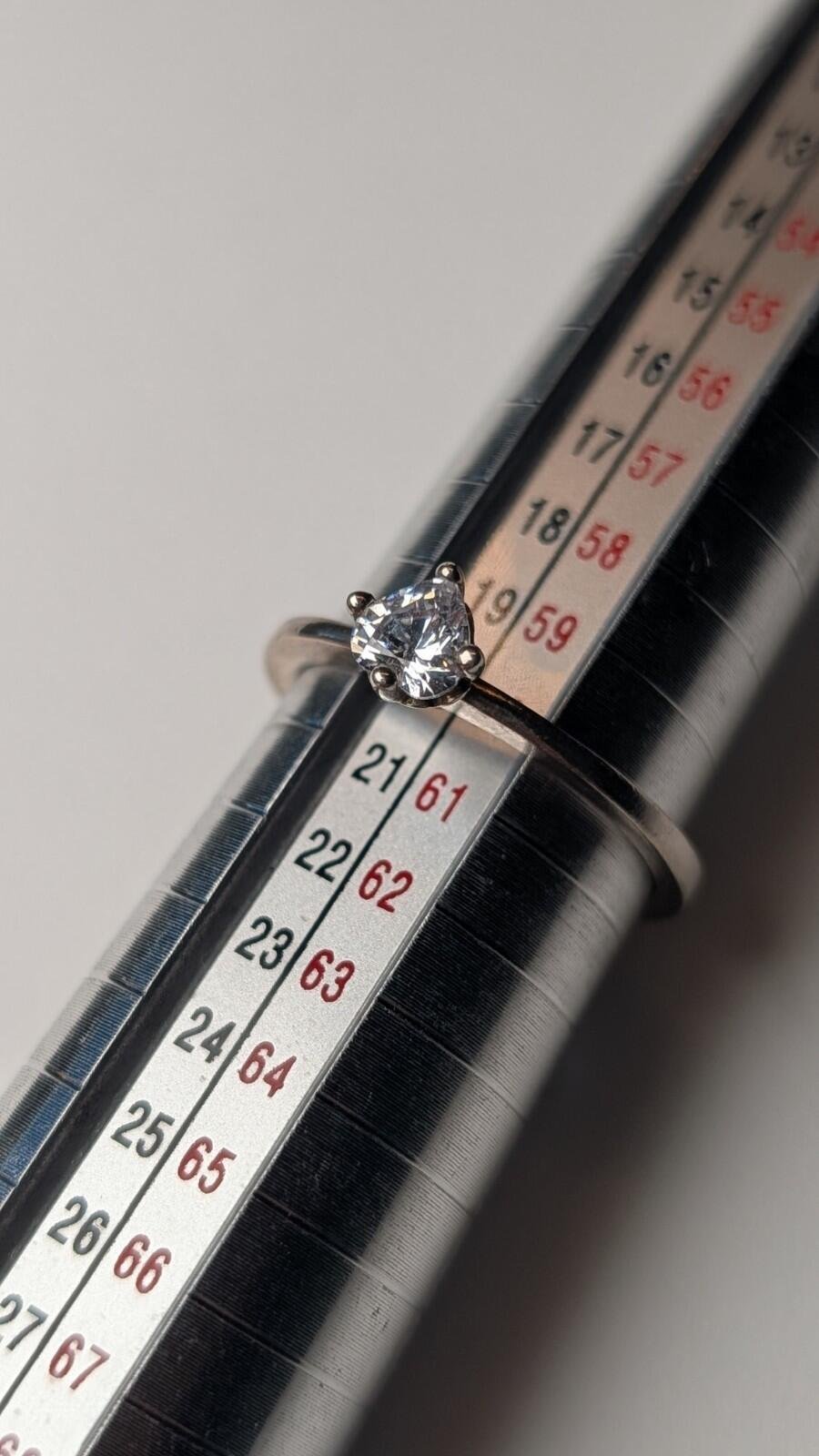 Genuine Pandora Sterling Silver Elevated Heart Ring Size S | 925 Silver - Image 7