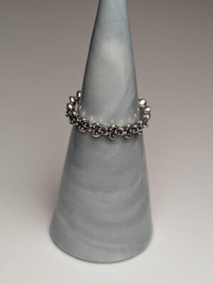 Genuine Pandora Sterling Silver Floral Elegance Flower Ring Size N | 925 Silver