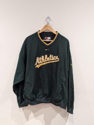 Vintage Nike Oakland Athletics Pullover Windbreaker MLB Vintage 1990s | X Large