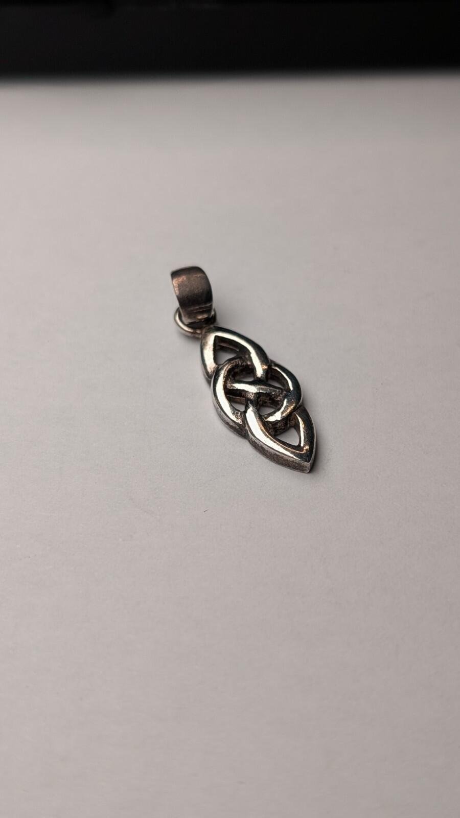 Vintage Sterling Silver Celtic Pendant | 925 Silver