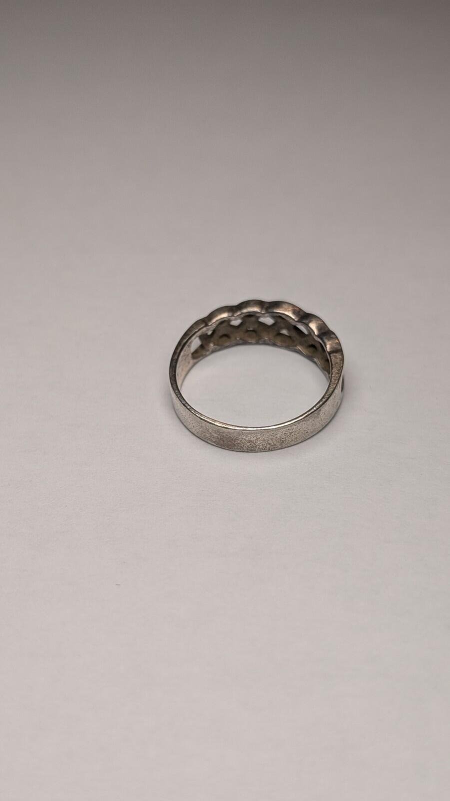 Vintage Sterling Silver Weave Woven Celtic Ring | Size N | 925 Silver - Image 2