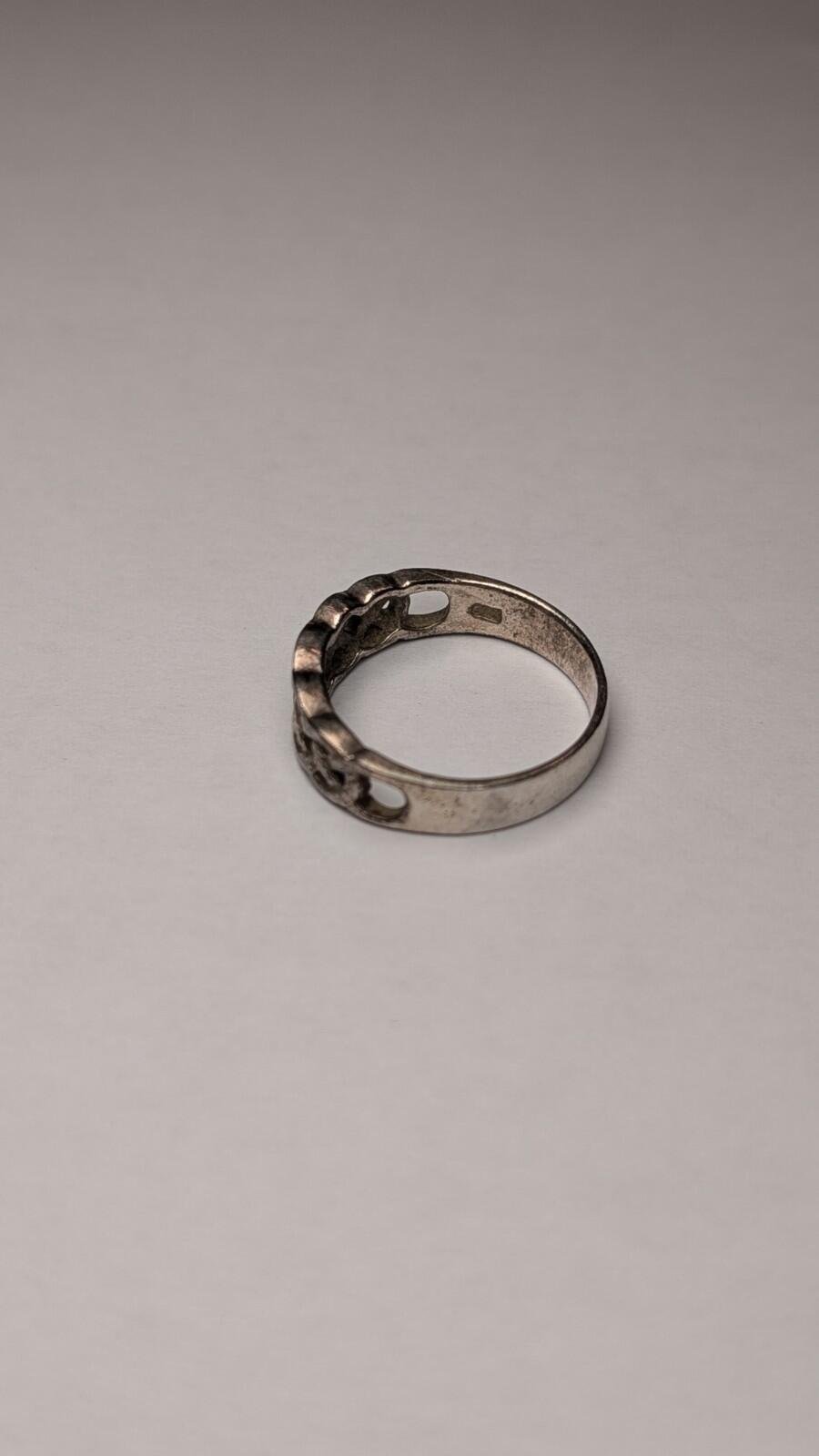 Vintage Sterling Silver Weave Woven Celtic Ring | Size N | 925 Silver - Image 3