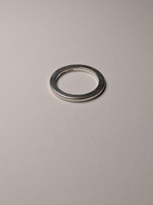 Vintage Sterling Silver Simple Band Ring | Size O 1/2 | 925 Silver