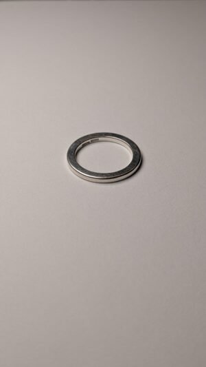 Vintage Sterling Silver Simple Band Ring | Size O 1/2 | 925 Silver