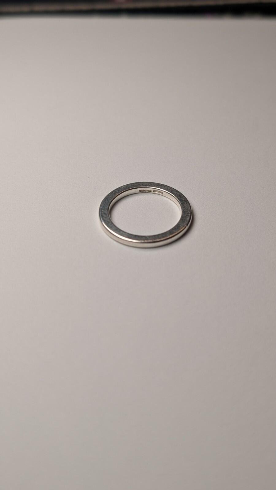 Vintage Sterling Silver Simple Band Ring | Size O 1/2 | 925 Silver - Image 3