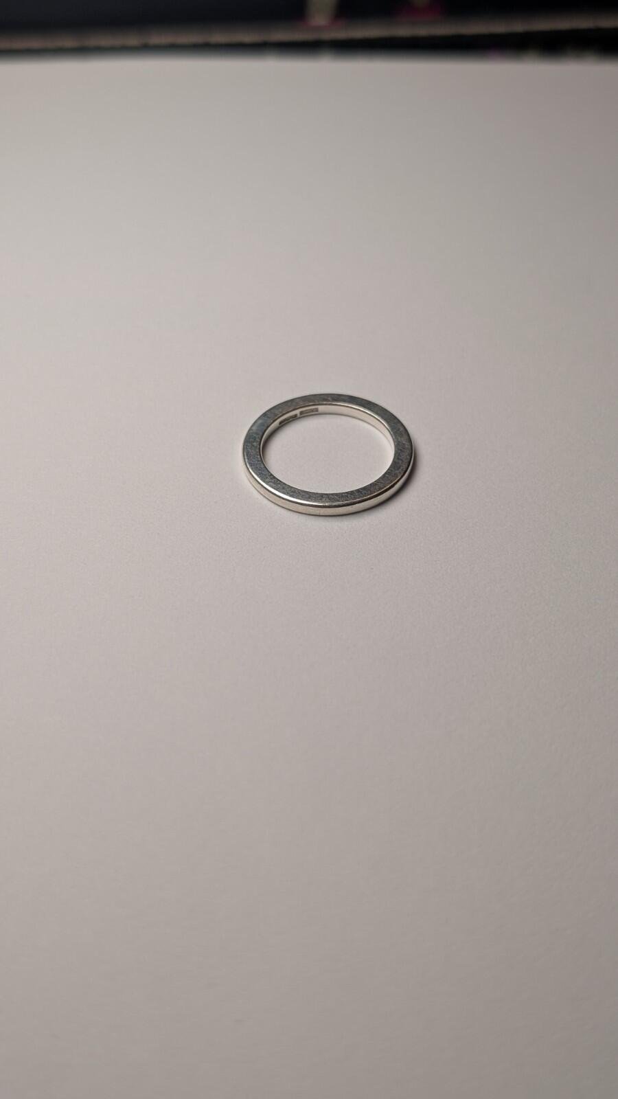 Vintage Sterling Silver Simple Band Ring | Size O 1/2 | 925 Silver - Image 4
