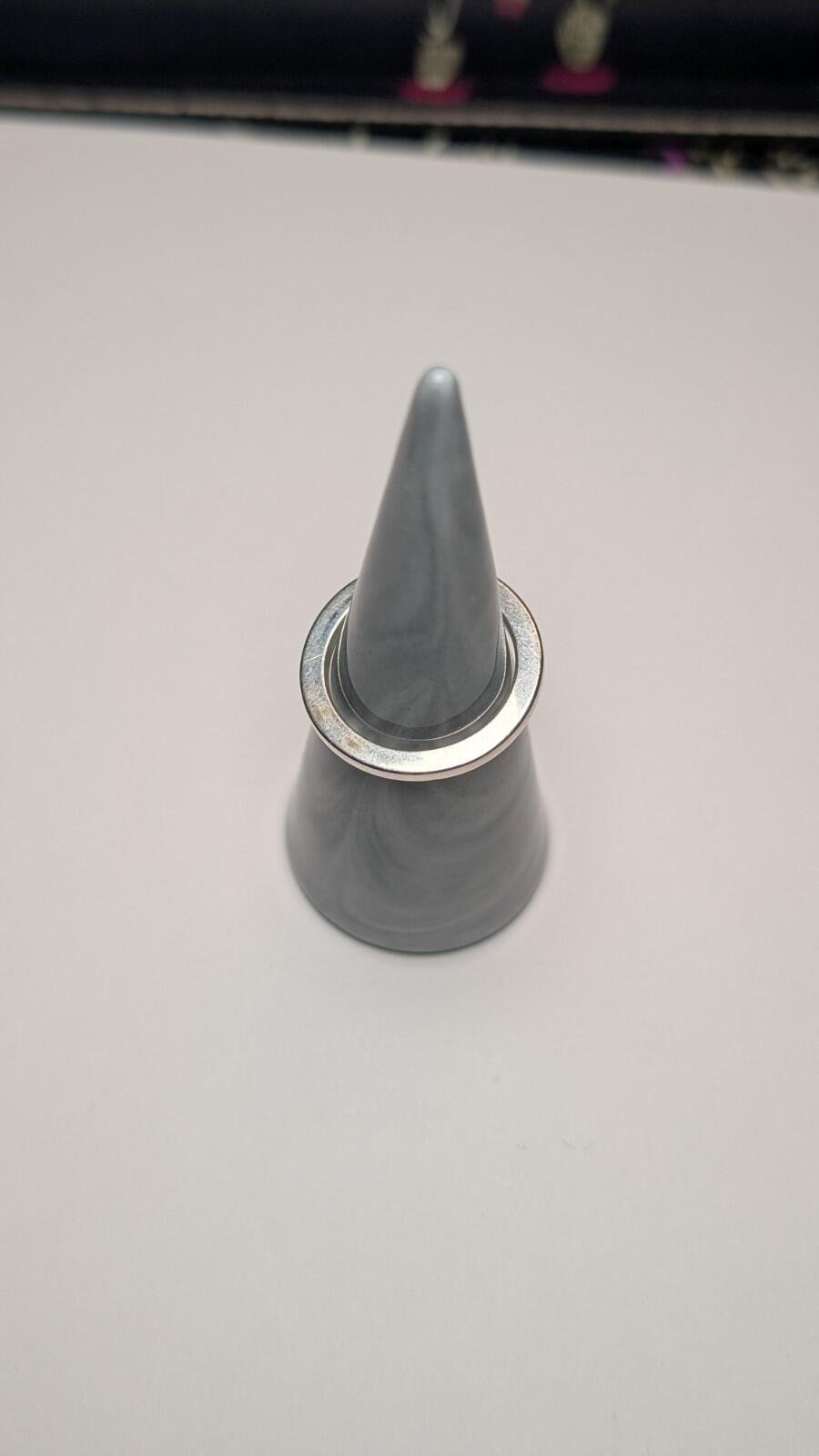 Vintage Sterling Silver Simple Band Ring | Size O 1/2 | 925 Silver - Image 5