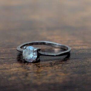 Vintage Sterling Silver Ring | Gemstone Unknown | Size L 1/2