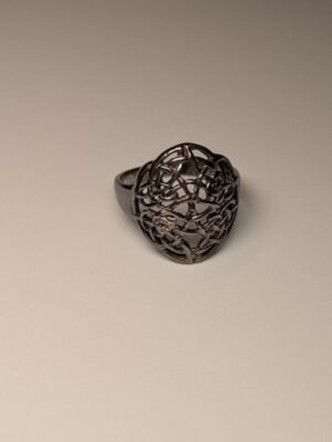 Vintage Sterling Silver Openwork Celtic Knot Ring | Size U | 925