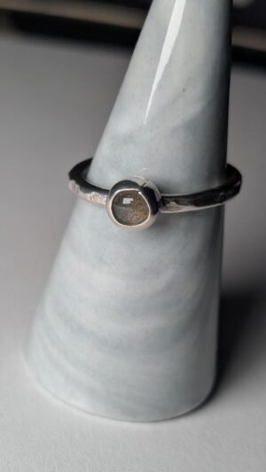 Vintage Sterling Silver 2018 Edinburgh Moonstone Ring | Size T 1/2 | 925 Silver