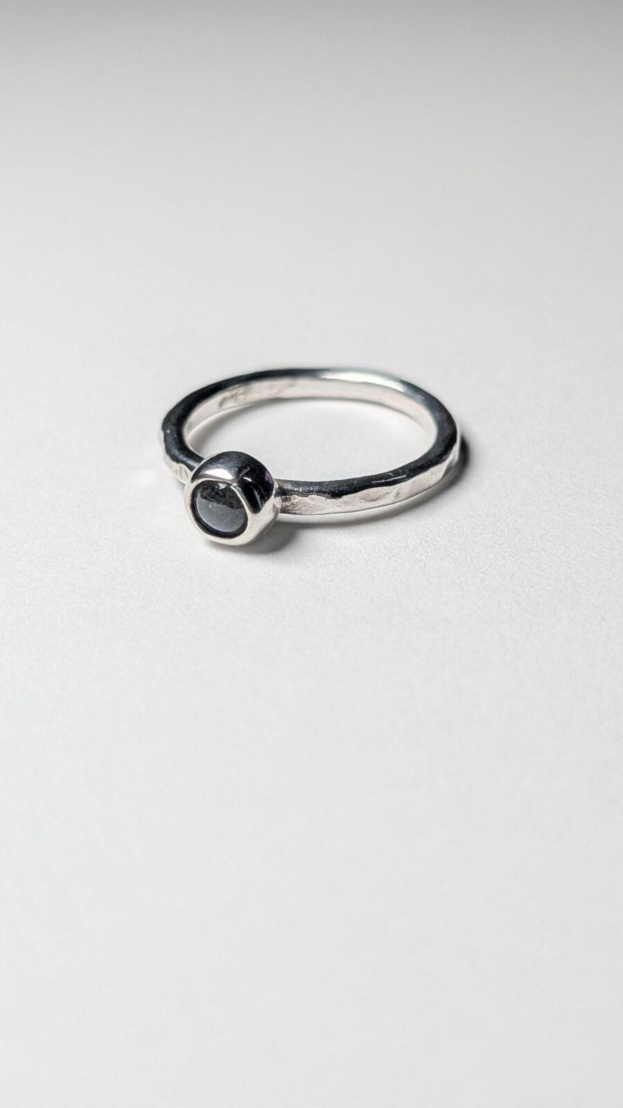 Vintage Sterling Silver 2018 Edinburgh Moonstone Ring | Size T 1/2 | 925 Silver - Image 5