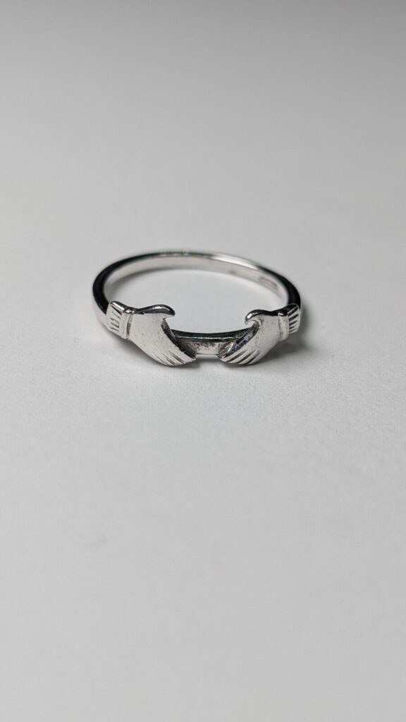 Vintage Sterling Silver Cladgadh Ring | Size O Cladgadh Silver Ring | 925 Silver