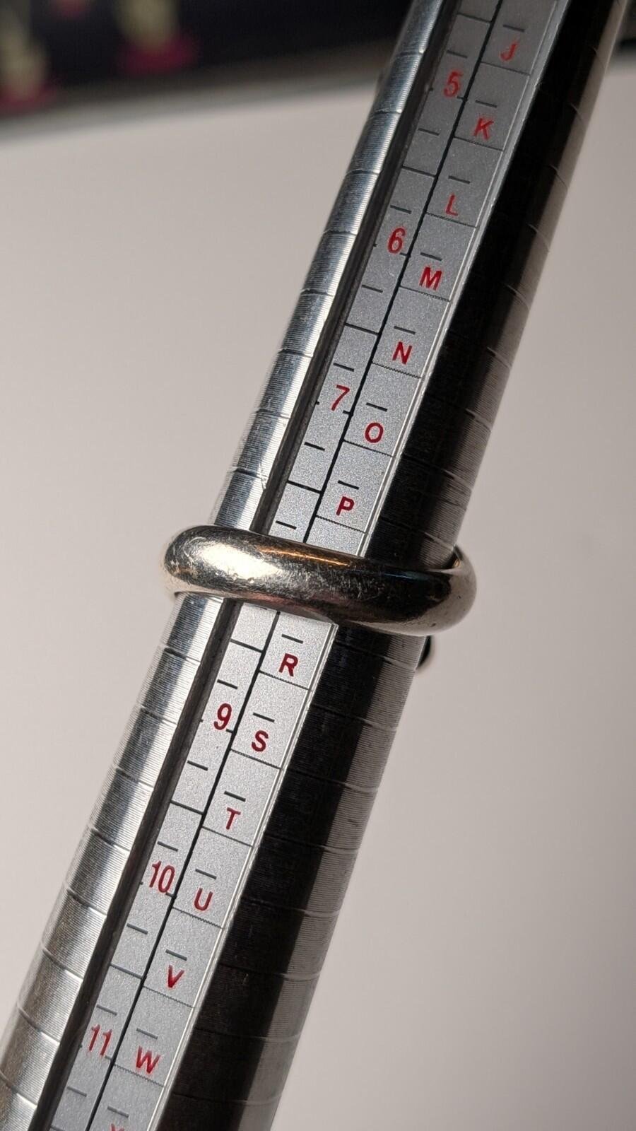 Vintage Sterling Silver Swirl Black Onyx Ring | Size P 1/2 | 925 Silver - Image 9