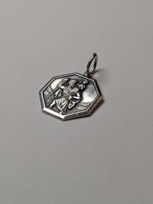 Vintage Sterling Silver St Christopher Pendant | 2.43g | 925 Silver