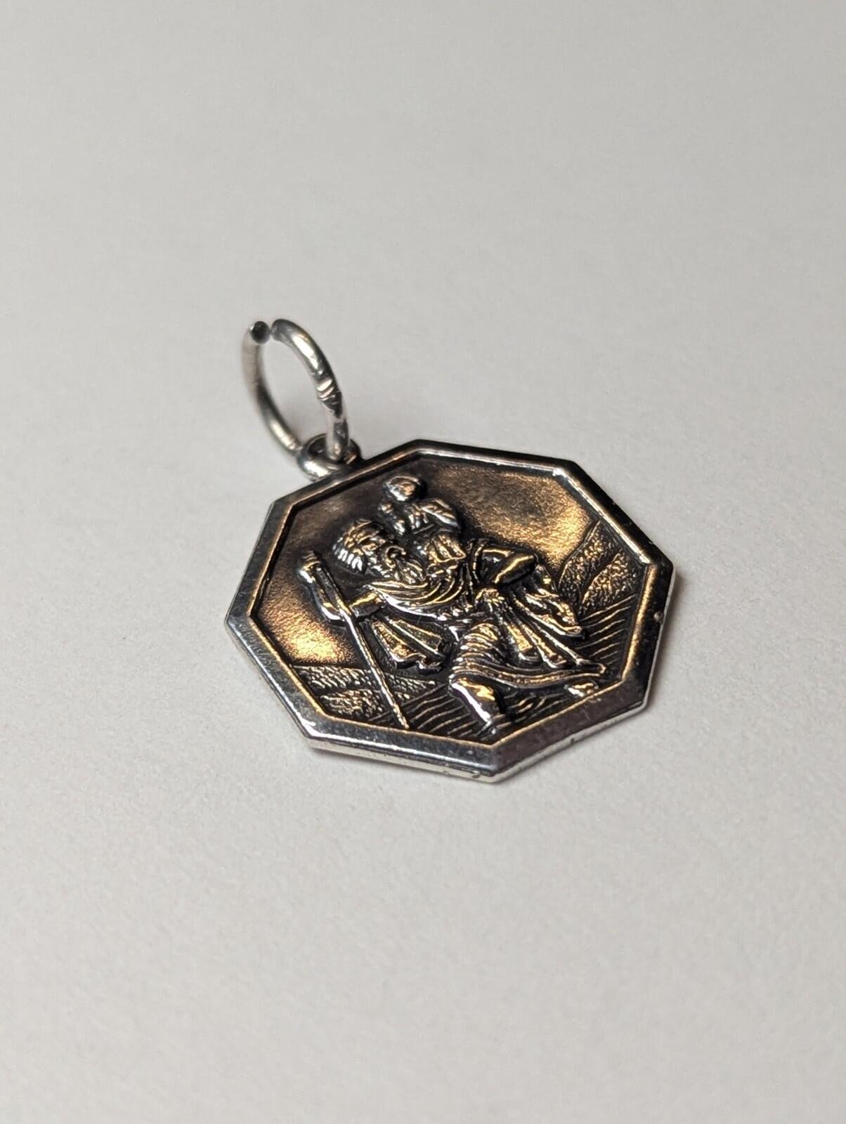 Vintage Sterling Silver St Christopher Pendant | 2.43g | 925 Silver - Image 3