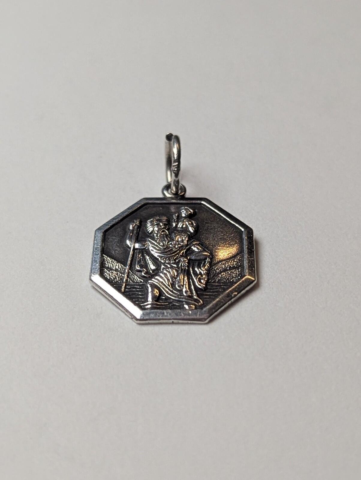Vintage Sterling Silver St Christopher Pendant | 2.43g | 925 Silver - Image 4
